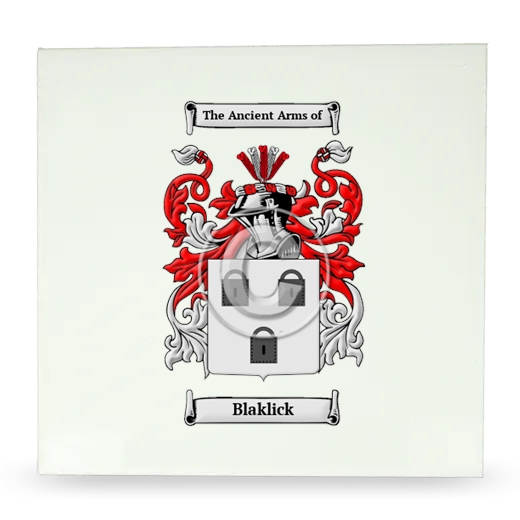 Blaklick Large Ceramic Tile with Coat of Arms