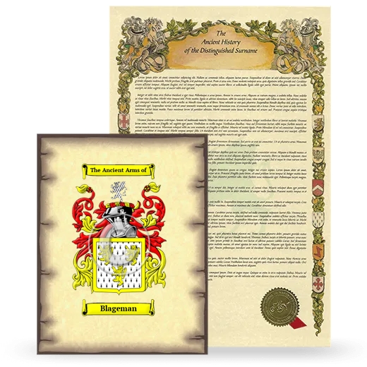 Blageman Coat of Arms and Surname History Package