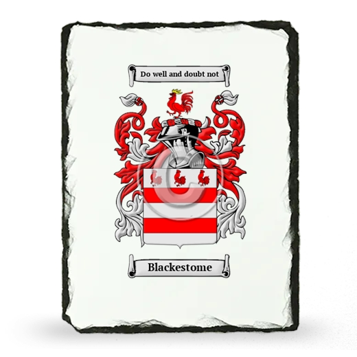 Blackestome Coat of Arms Slate