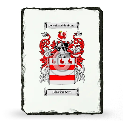 Blackistom Coat of Arms Slate