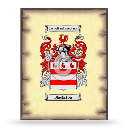 Blackston Coat of Arms Print