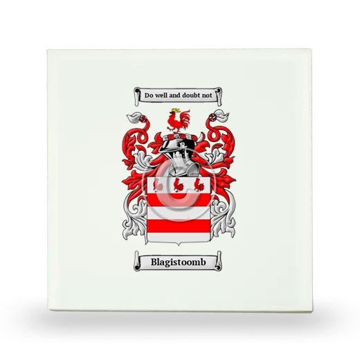 Blagistoomb Small Ceramic Tile with Coat of Arms