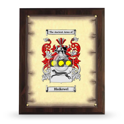 Blaikewel Coat of Arms Plaque