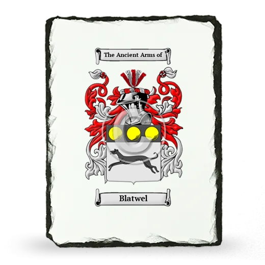 Blatwel Coat of Arms Slate