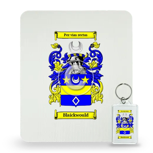 Blaickwould Mouse Pad and Keychain Combo Package