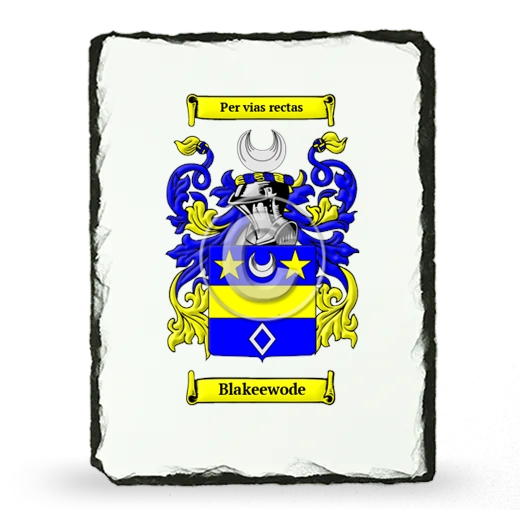 Blakeewode Coat of Arms Slate