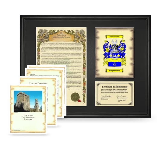 Blaykewoyd Framed History And Complete History- Black