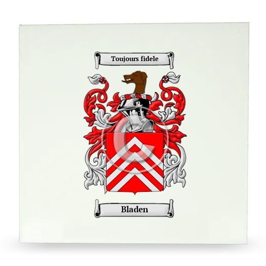 Bladen Large Ceramic Tile with Coat of Arms