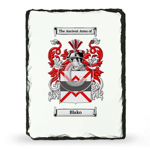Blako Coat of Arms Slate