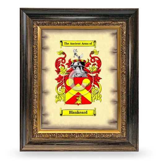 Blankeard Coat of Arms Framed - Heirloom
