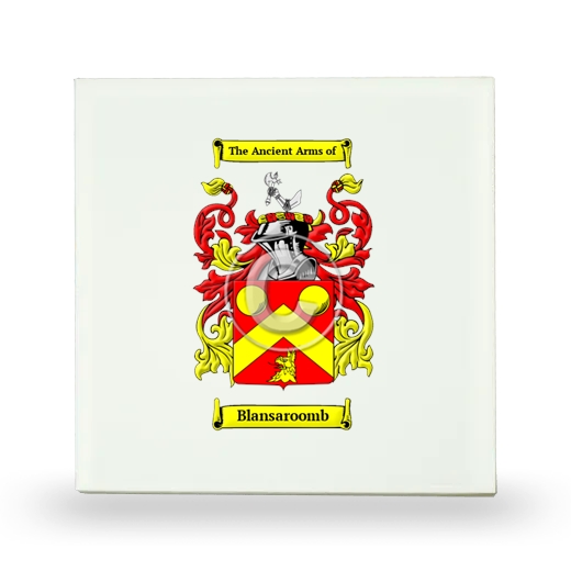 Blansaroomb Small Ceramic Tile with Coat of Arms