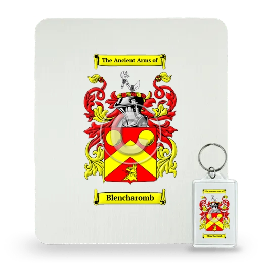 Blencharomb Mouse Pad and Keychain Combo Package