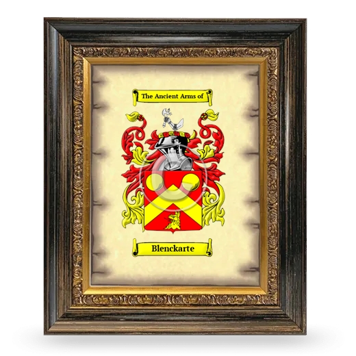 Blenckarte Coat of Arms Framed - Heirloom