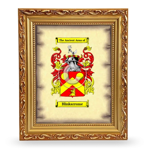 Blinkarrume Coat of Arms Framed - Gold