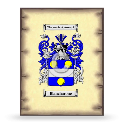 Blancharone Coat of Arms Print