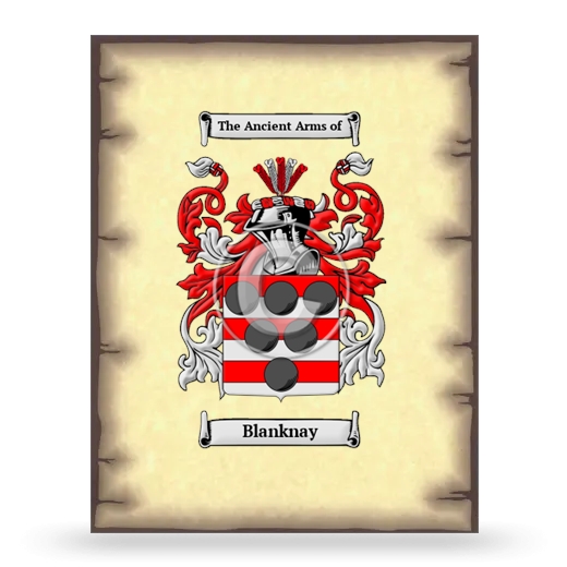 Blanknay Coat of Arms Print