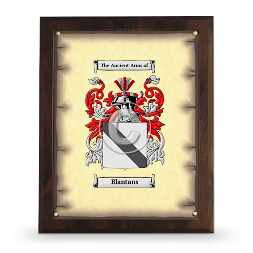 Blantans Coat of Arms Plaque