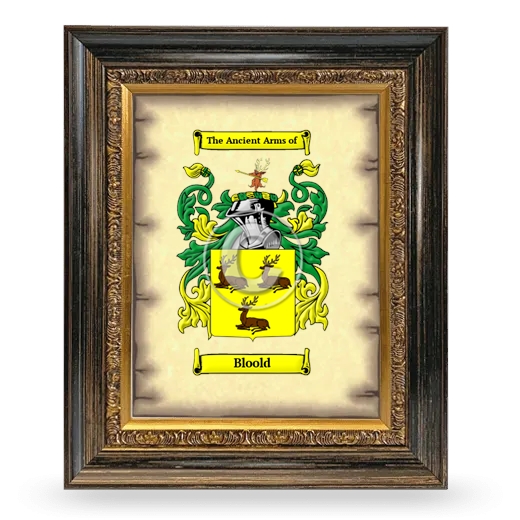 Bloold Coat of Arms Framed - Heirloom