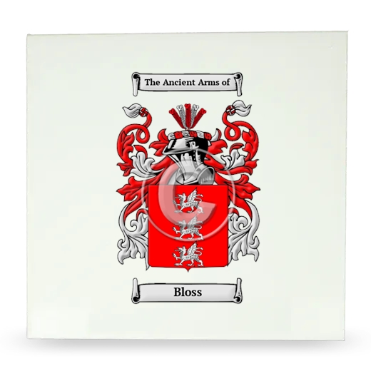 Bloss Large Ceramic Tile with Coat of Arms