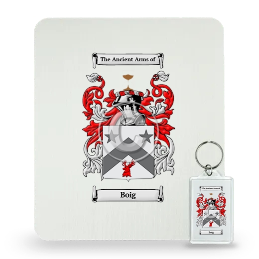 Boig Mouse Pad and Keychain Combo Package