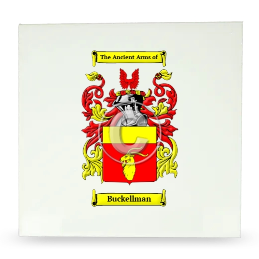 Buckellman Large Ceramic Tile with Coat of Arms