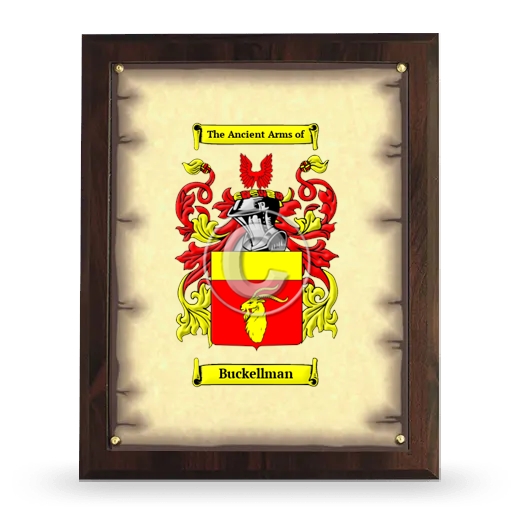 Buckellman Coat of Arms Plaque