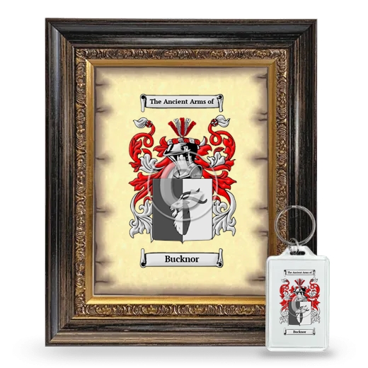 Bucknor Framed Coat of Arms and Keychain - Heirloom