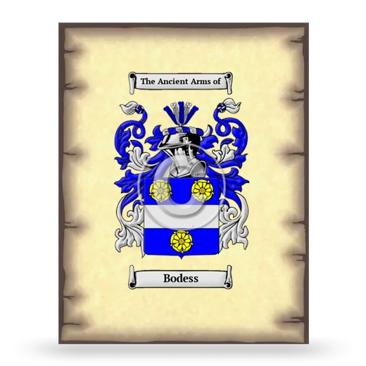 Bodess Coat of Arms Print