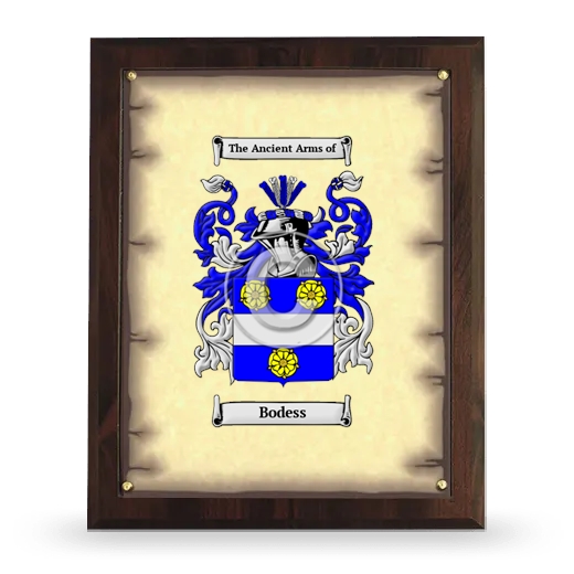 Bodess Coat of Arms Plaque