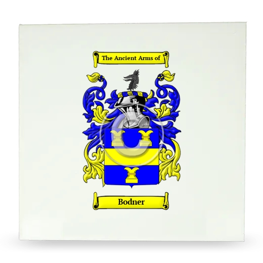 Bodner Large Ceramic Tile with Coat of Arms