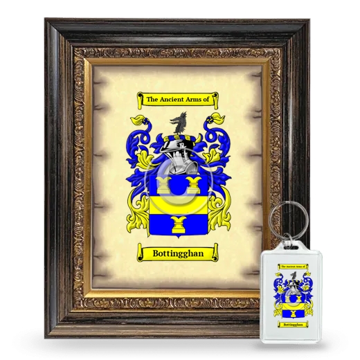 Bottingghan Framed Coat of Arms and Keychain - Heirloom