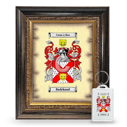 Badekand Framed Coat of Arms and Keychain - Heirloom