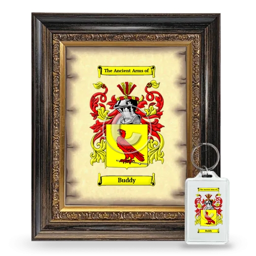 Buddy Framed Coat of Arms and Keychain - Heirloom
