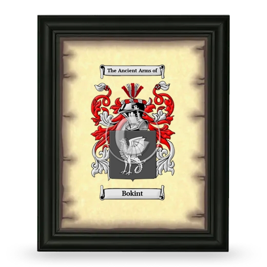 Bokint Coat of Arms Framed - Black