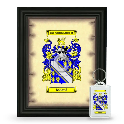 Bohand Framed Coat of Arms and Keychain - Black