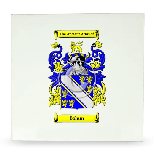 Bohun Large Ceramic Tile with Coat of Arms