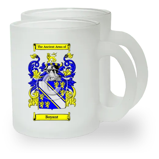 Boyant Pair of Frosted Glass Mugs