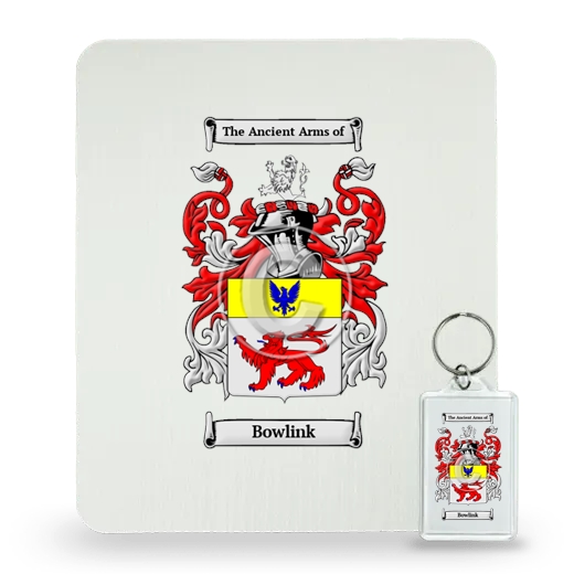 Bowlink Mouse Pad and Keychain Combo Package