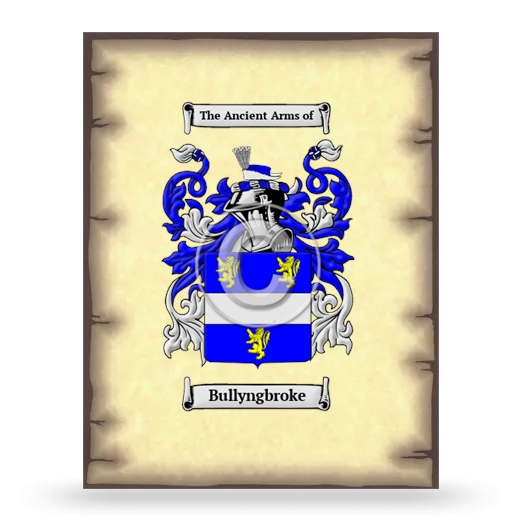 Bullyngbroke Coat of Arms Print