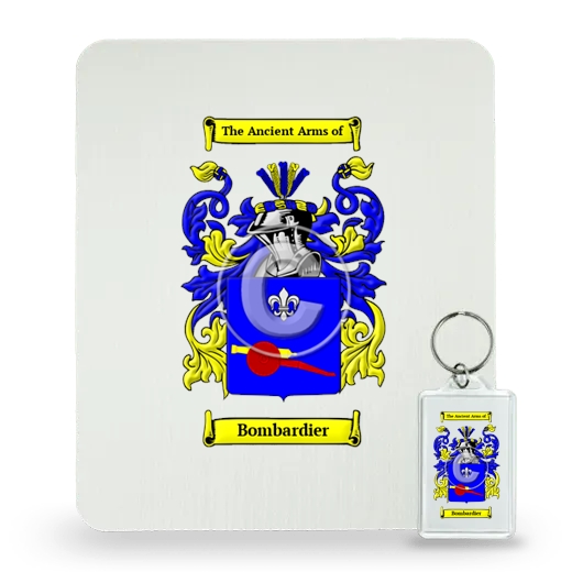 Bombardier Mouse Pad and Keychain Combo Package