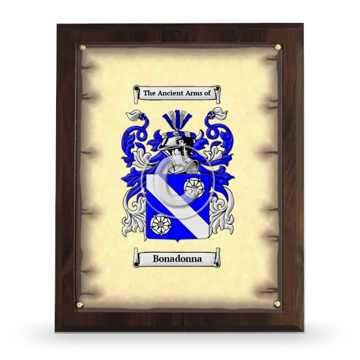 Bonadonna Coat of Arms Plaque