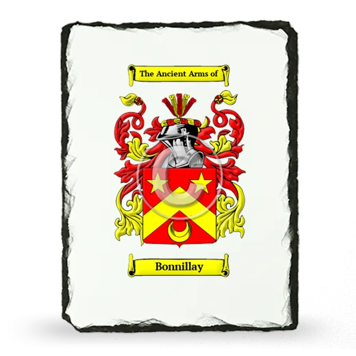 Bonnillay Coat of Arms Slate