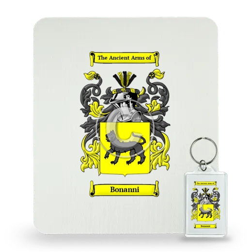 Bonanni Mouse Pad and Keychain Combo Package