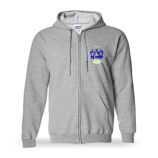 Bongioanni Unisex Coat of Arms Zip Sweatshirt