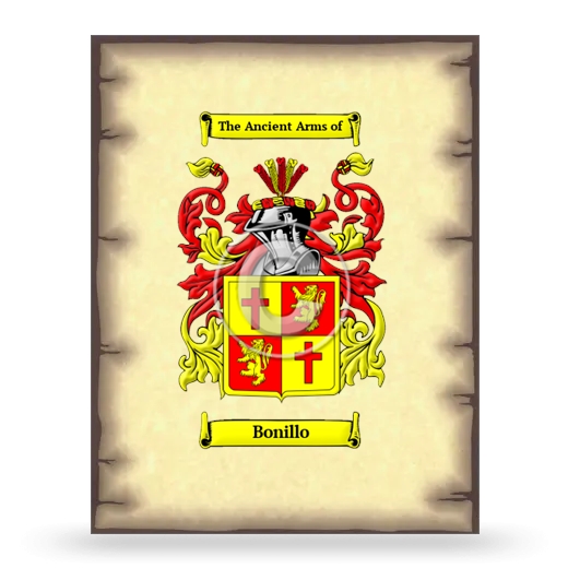 Bonillo Coat of Arms Print