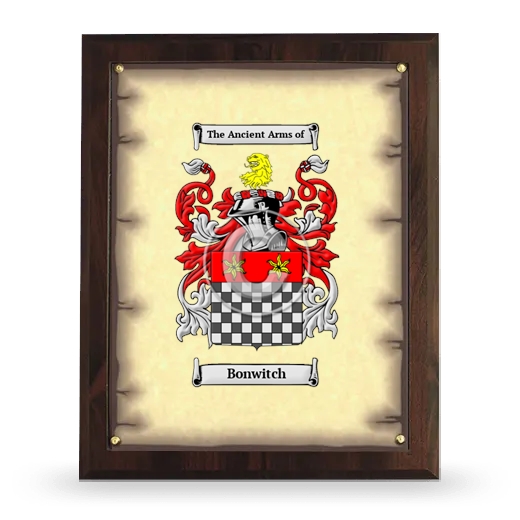 Bonwitch Coat of Arms Plaque