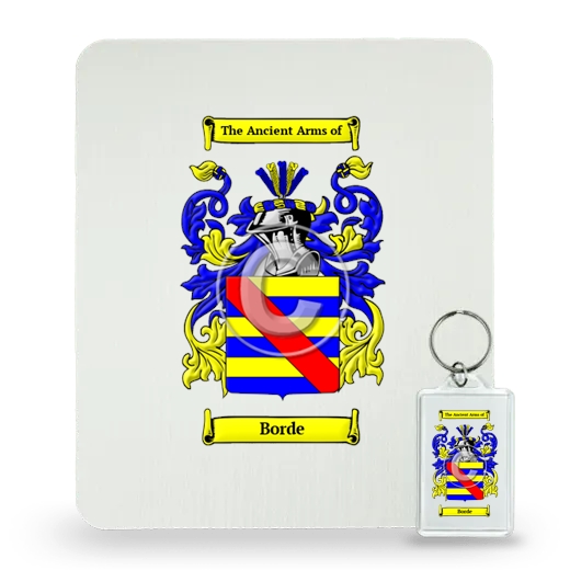 Borde Mouse Pad and Keychain Combo Package