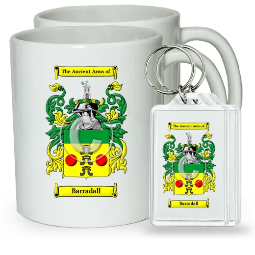 Barradall Pair of Coffee Mugs and Pair of Keychains