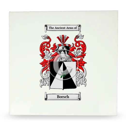 Borsch Large Ceramic Tile with Coat of Arms