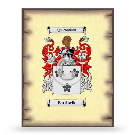 Barthwik Coat of Arms Print